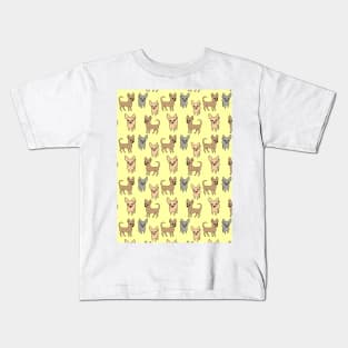 Chihuahua chihuahuas - yellow Kids T-Shirt